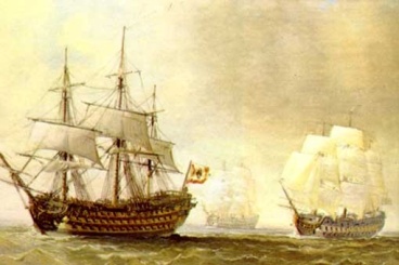 Navio mercante. Fuente: Museo Naval de Madrid.